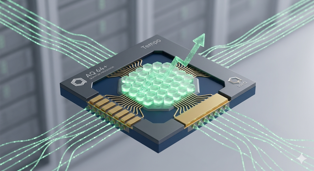 "IonQ의 차세대 양자 컴퓨터 'Tempo'가 가져온 양자 컴퓨팅 상용화 비전을 심층 분석합니다. 연구실을 넘어 산업 현장(신약 개발, 물류 최적화)으로 투입되는 IonQ 64AQ 이상의 양자 우위와 한국 강소기업 수혜주까지 확인하세요."