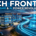 "A professional, Bloomberg-style infographic titled '2026 HBM4 YIELD WAR' comparing TSMC and Samsung. The left side features a rising blue line chart for TSMC’s 2nm CoWoS-R yield at 85%, while the right side shows a flat cyan chart for Samsung’s GAA yield at 45% with a red bottleneck highlight. A 2nm silicon wafer and humanoid robotic exoskeleton blend in the center. Includes a 'TMA KEY INSIGHT' box and the source text 'techmacroarchive.com' at the bottom right."
